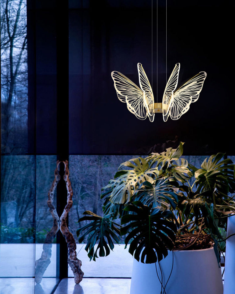 Modern Butterfly LED Chandelier – LM1067 - Lumora