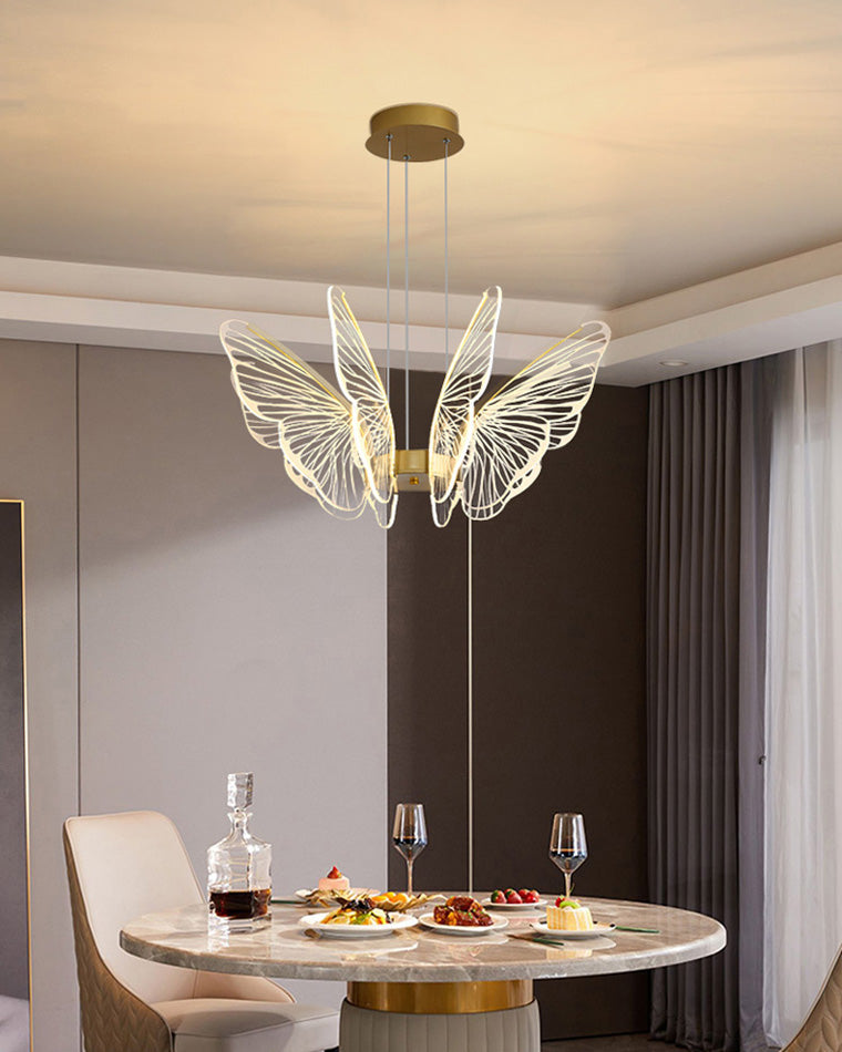 Modern Butterfly LED Chandelier – LM1067 - Lumora