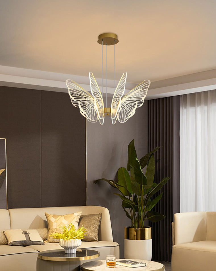 Modern Butterfly LED Chandelier – LM1067 - Lumora