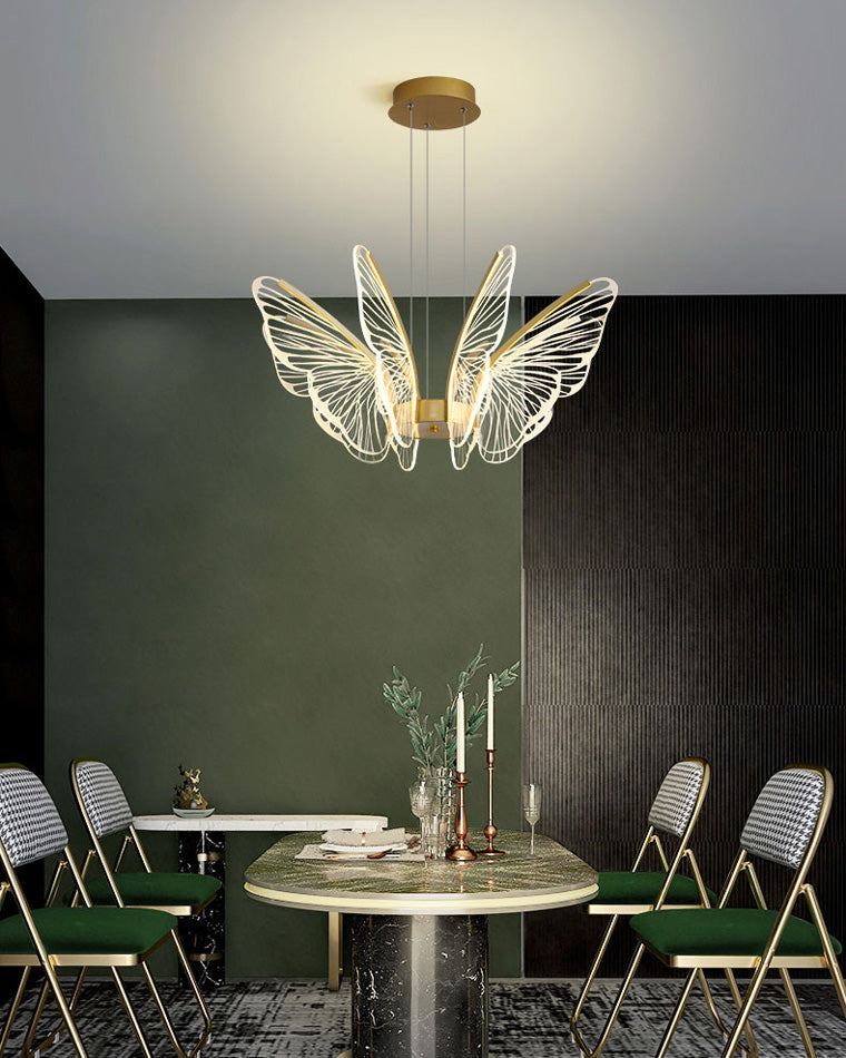 Modern Butterfly LED Chandelier – LM1067 - Lumora