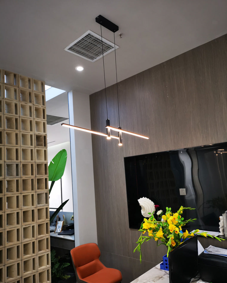 Minimalist Linear LED Pendant Light-LM1002 - Lumora