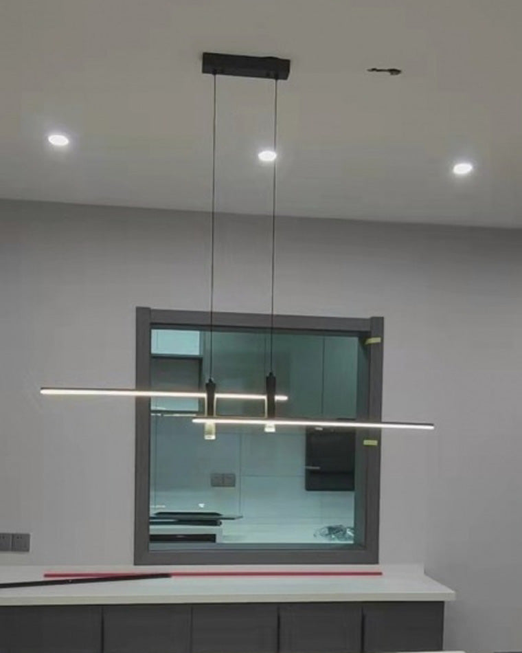 Minimalist Linear LED Pendant Light-LM1002 - Lumora