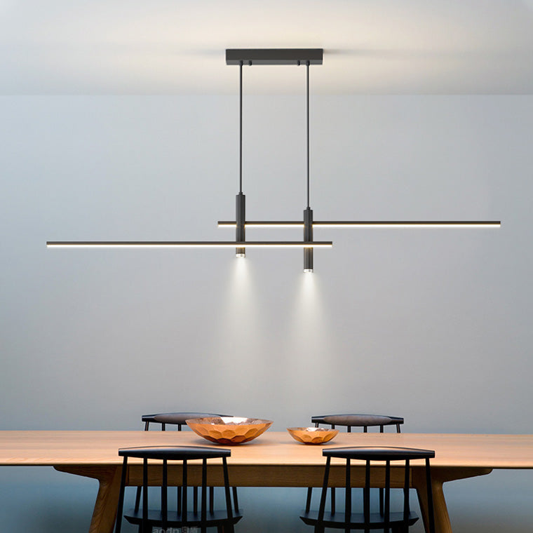 Minimalist Linear LED Pendant Light-LM1002 - Lumora