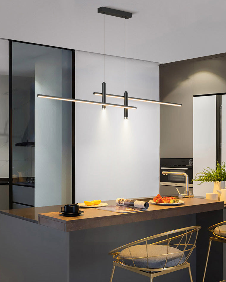 Minimalist Linear LED Pendant Light-LM1002 - Lumora