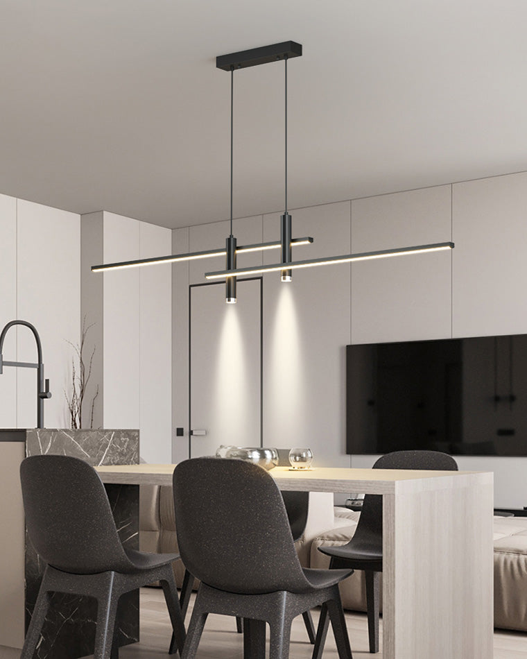 Minimalist Linear LED Pendant Light-LM1002 - Lumora