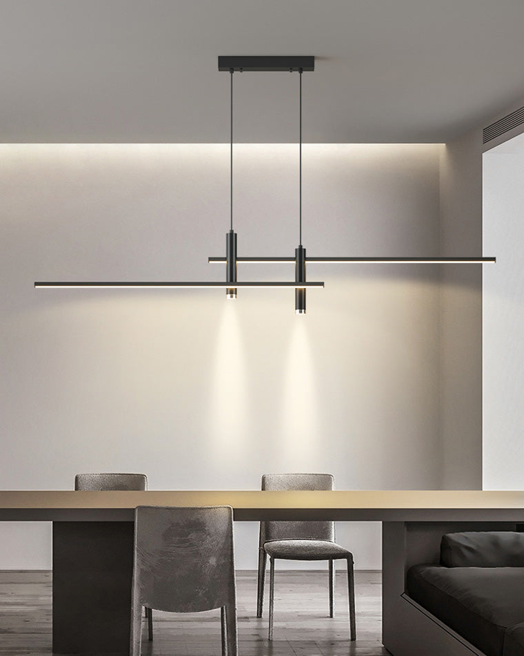 Minimalist Linear LED Pendant Light-LM1002 - Lumora