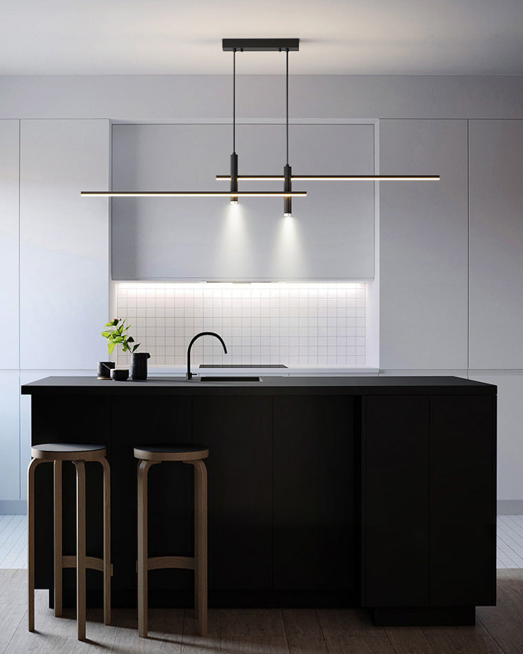 Minimalist Linear LED Pendant Light-LM1002 - Lumora