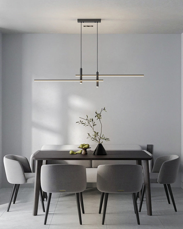 Minimalist Linear LED Pendant Light-LM1002 - Lumora