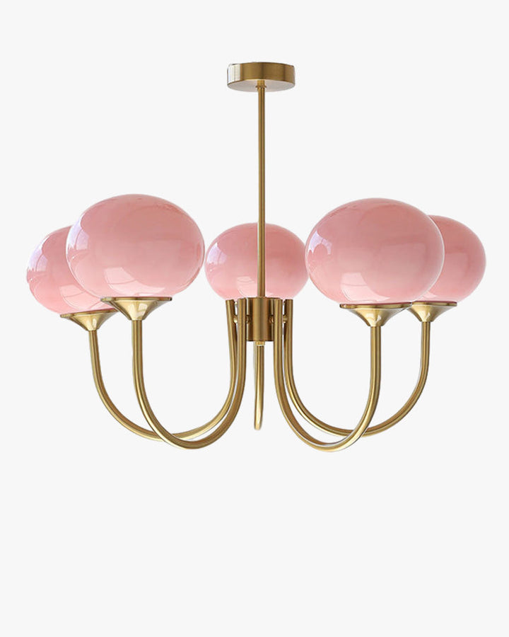 Modern Glass Globe Arm Chandelier – LM1068 - Lumora
