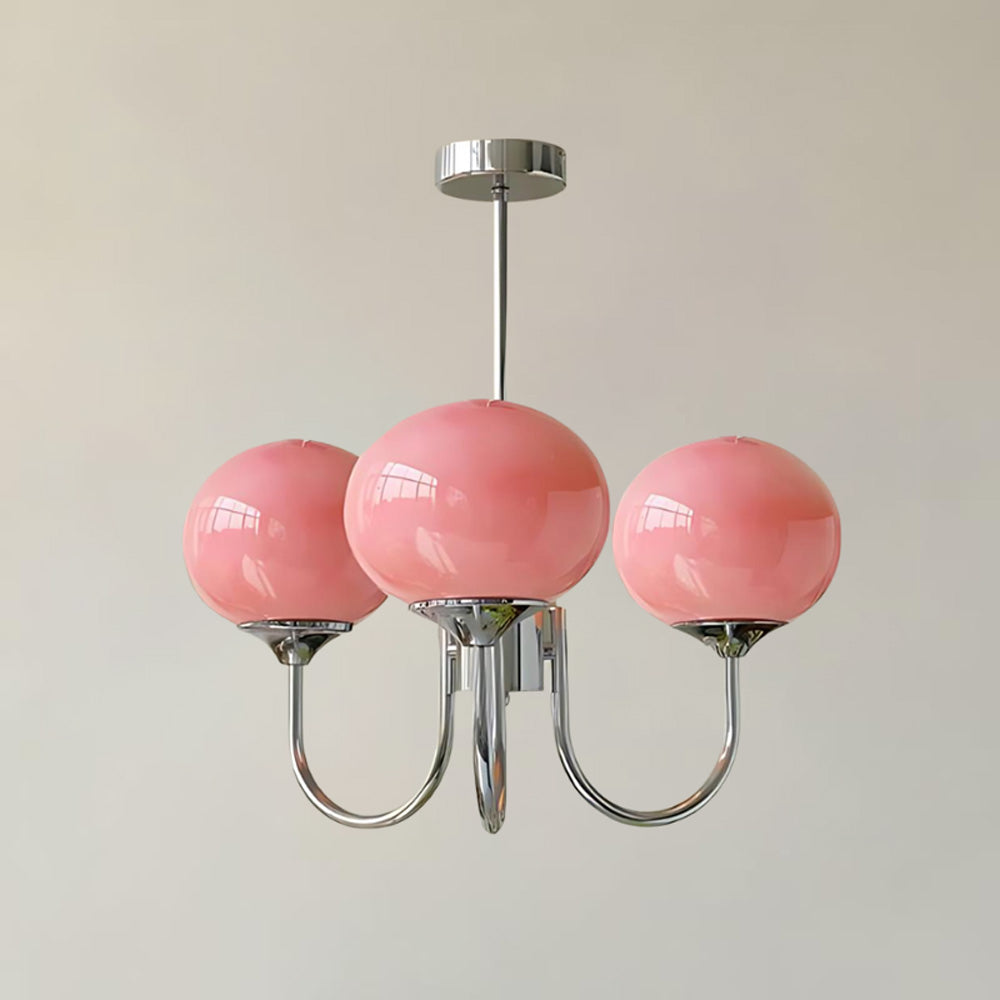 Modern Glass Globe Arm Chandelier – LM1068 - Lumora