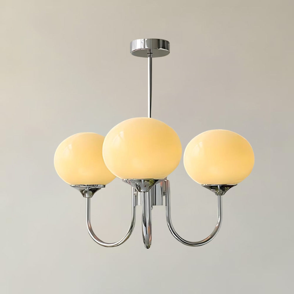 Modern Glass Globe Arm Chandelier – LM1068 - Lumora