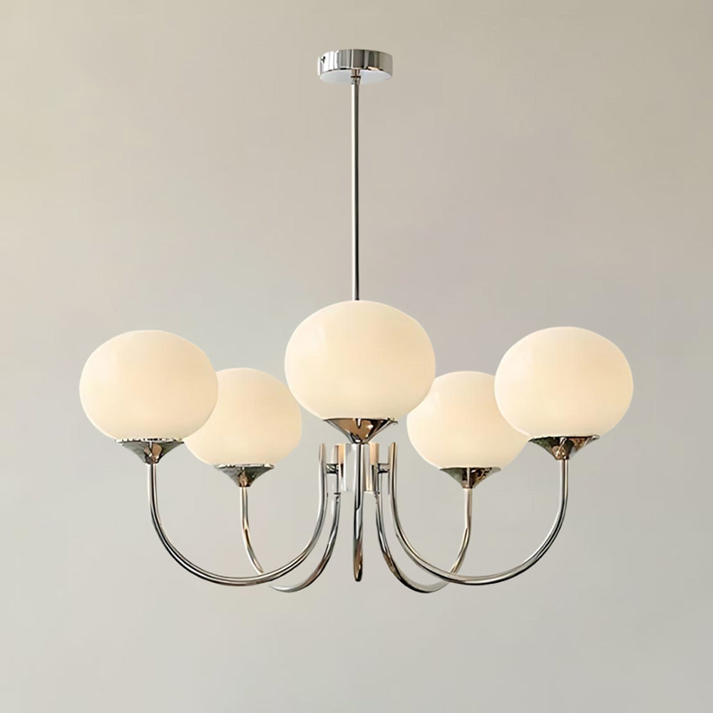 Modern Glass Globe Arm Chandelier – LM1068 - Lumora