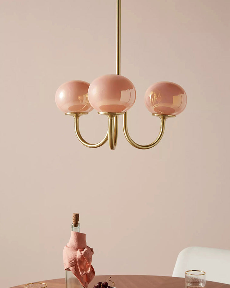 Modern Glass Globe Arm Chandelier – LM1068 - Lumora