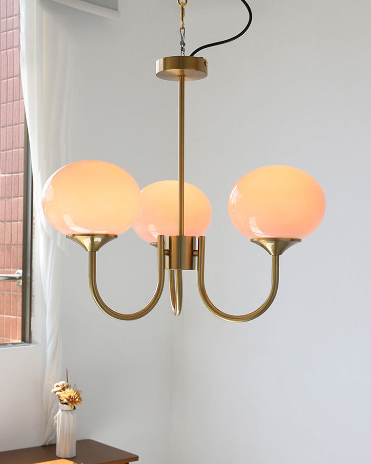 Modern Glass Globe Arm Chandelier – LM1068 - Lumora