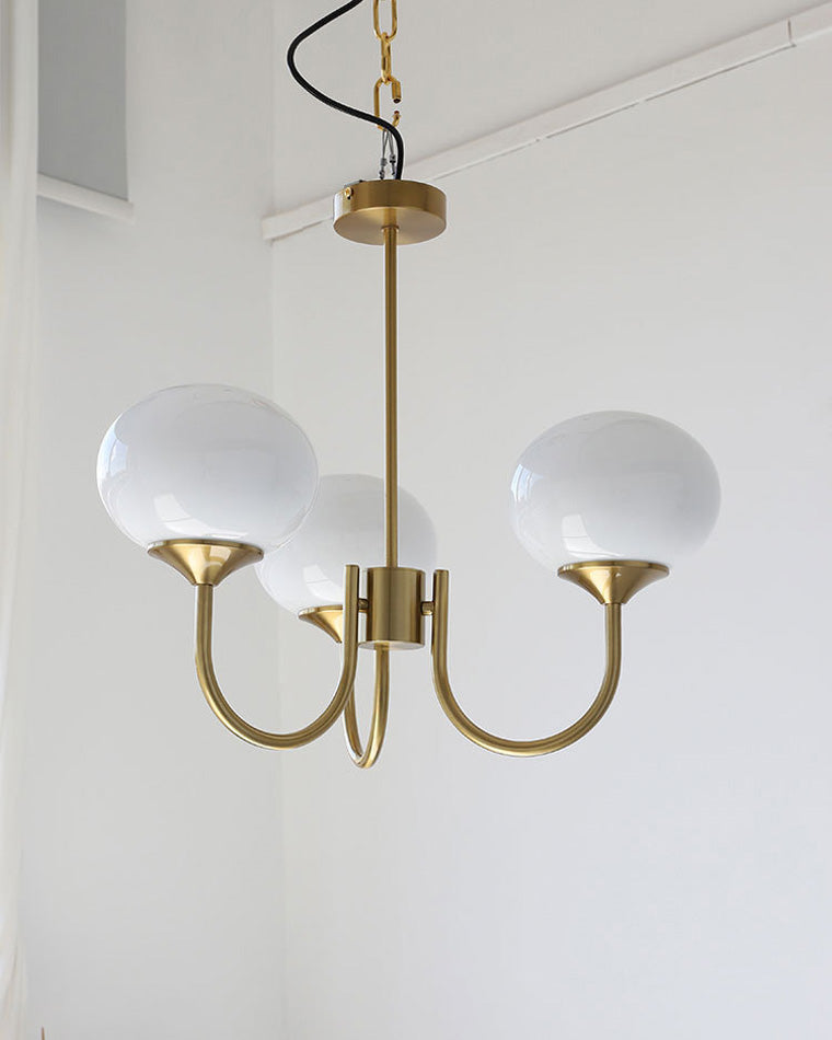 Modern Glass Globe Arm Chandelier – LM1068 - Lumora