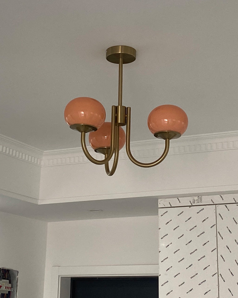 Modern Glass Globe Arm Chandelier – LM1068 - Lumora