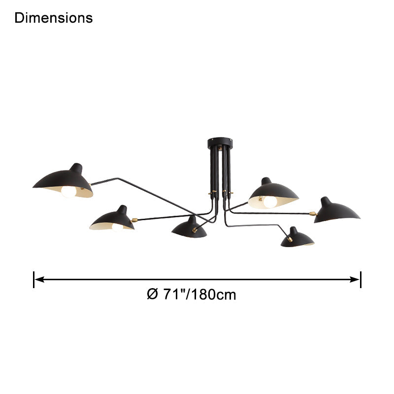 Nordic Spider Multi-Arm Chandelier - LM1028 - Lumora