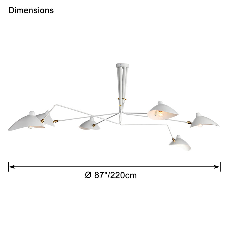Nordic Spider Multi-Arm Chandelier - LM1028 - Lumora