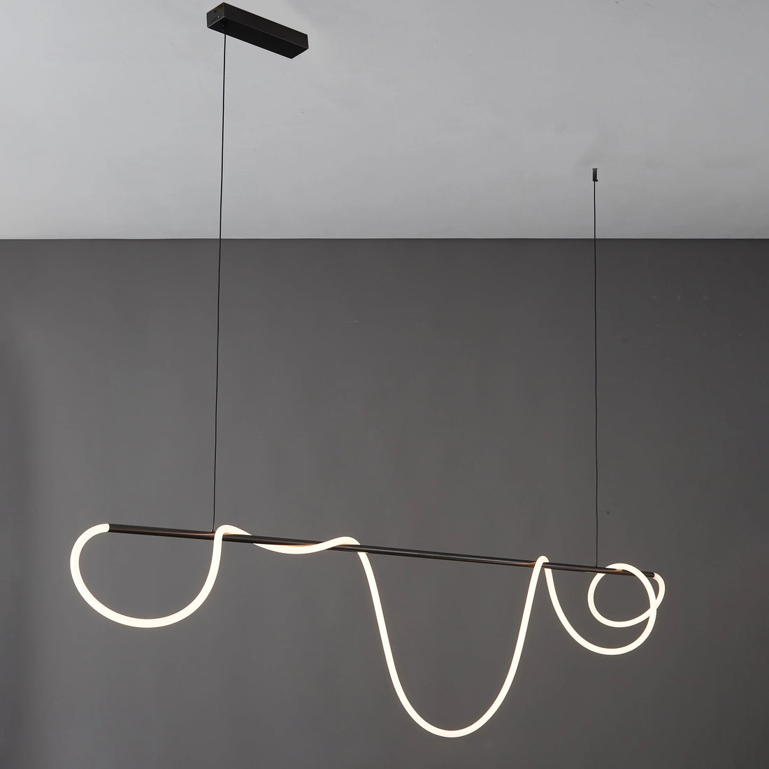 Brass Rope Wave LED Chandelier - LM1018 - Lumora