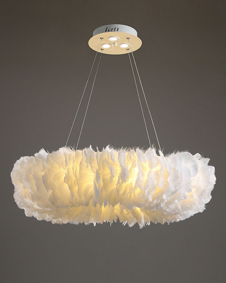 Luxurious Feather Pendant Chandelier Light - LM1079 - Lumora