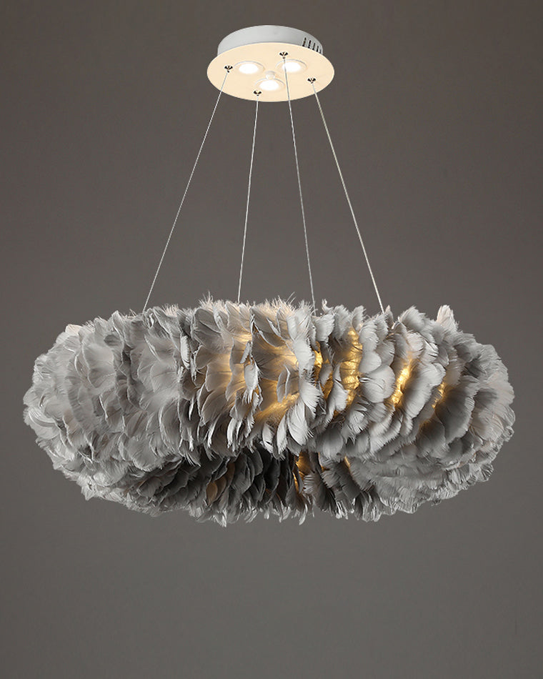 Luxurious Feather Pendant Chandelier Light - LM1079 - Lumora