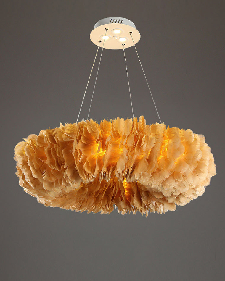 Luxurious Feather Pendant Chandelier Light - LM1079 - Lumora
