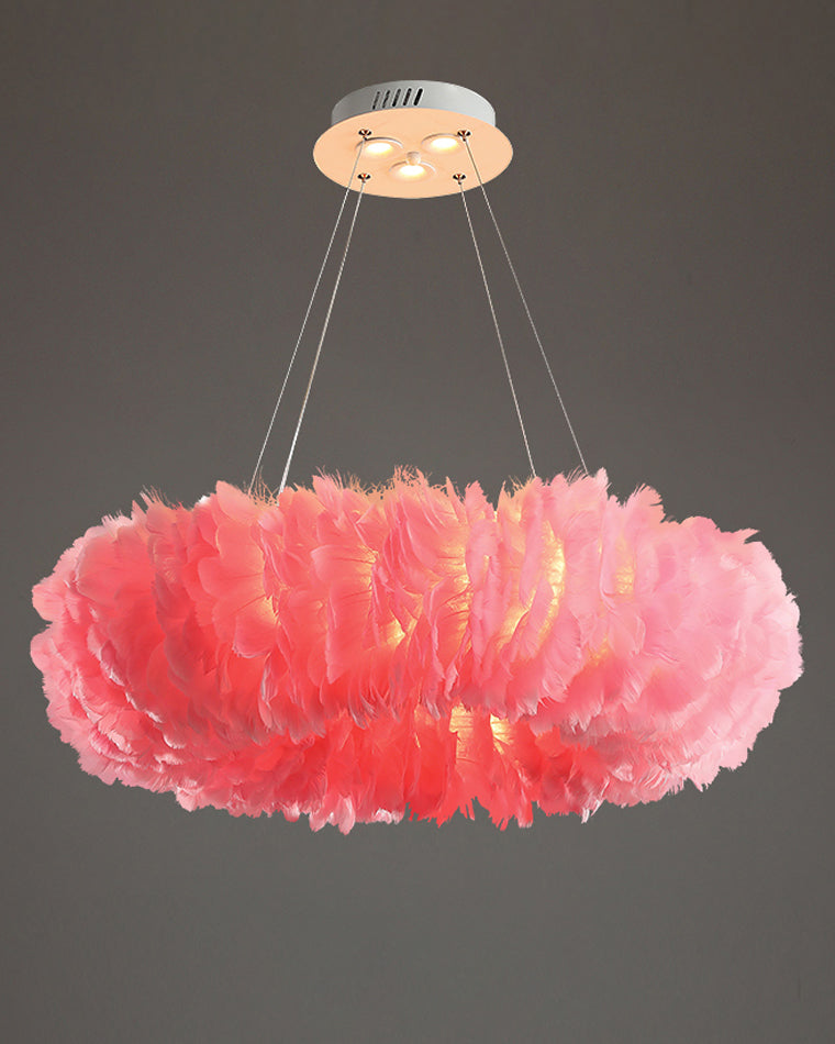Luxurious Feather Pendant Chandelier Light - LM1079 - Lumora