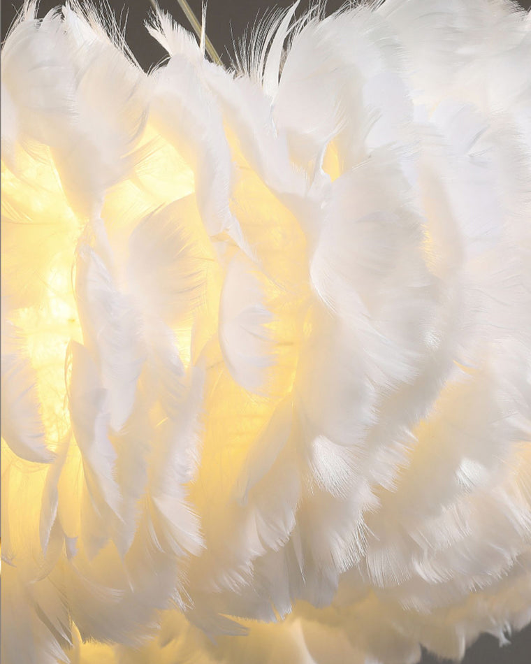 Luxurious Feather Pendant Chandelier Light - LM1079 - Lumora
