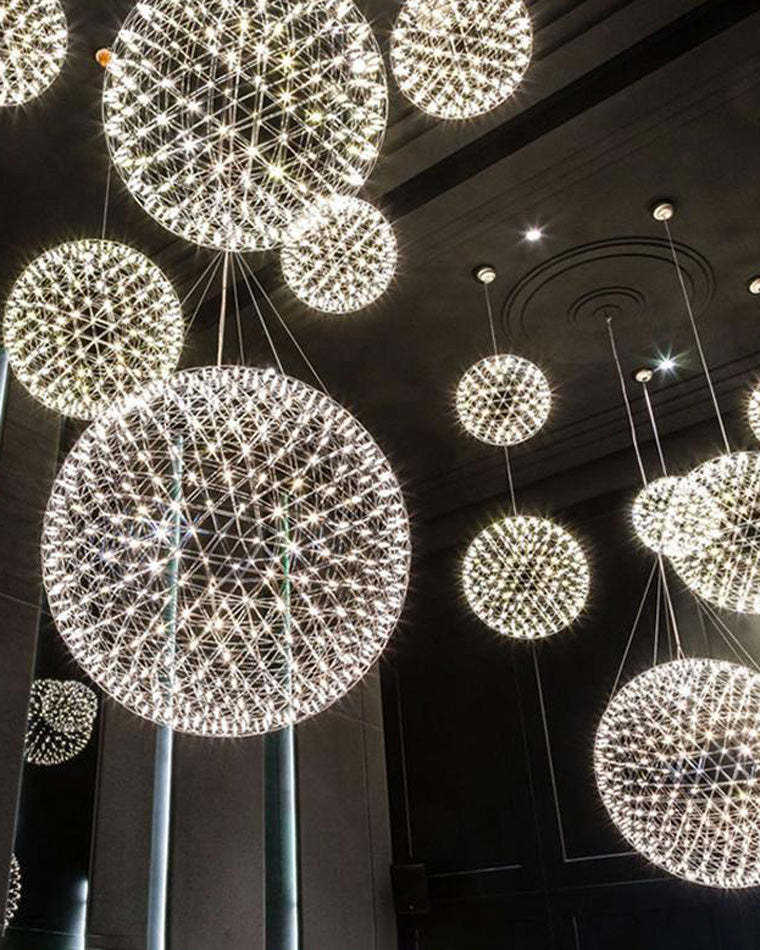 Luxury Chrome LED Sphere Chandelier - LM1073 - Lumora