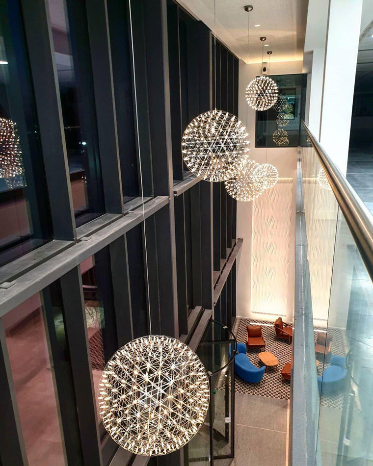 Luxury Chrome LED Sphere Chandelier - LM1073 - Lumora