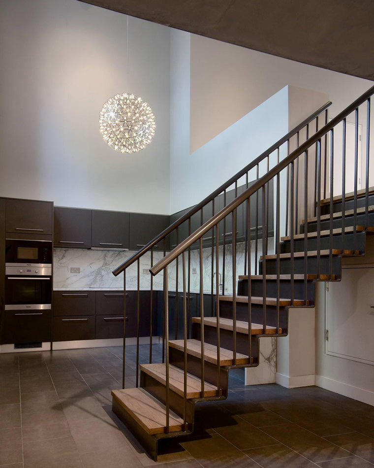 Luxury Chrome LED Sphere Chandelier - LM1073 - Lumora