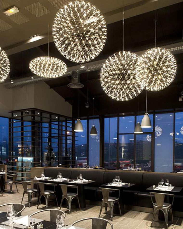 Luxury Chrome LED Sphere Chandelier - LM1073 - Lumora