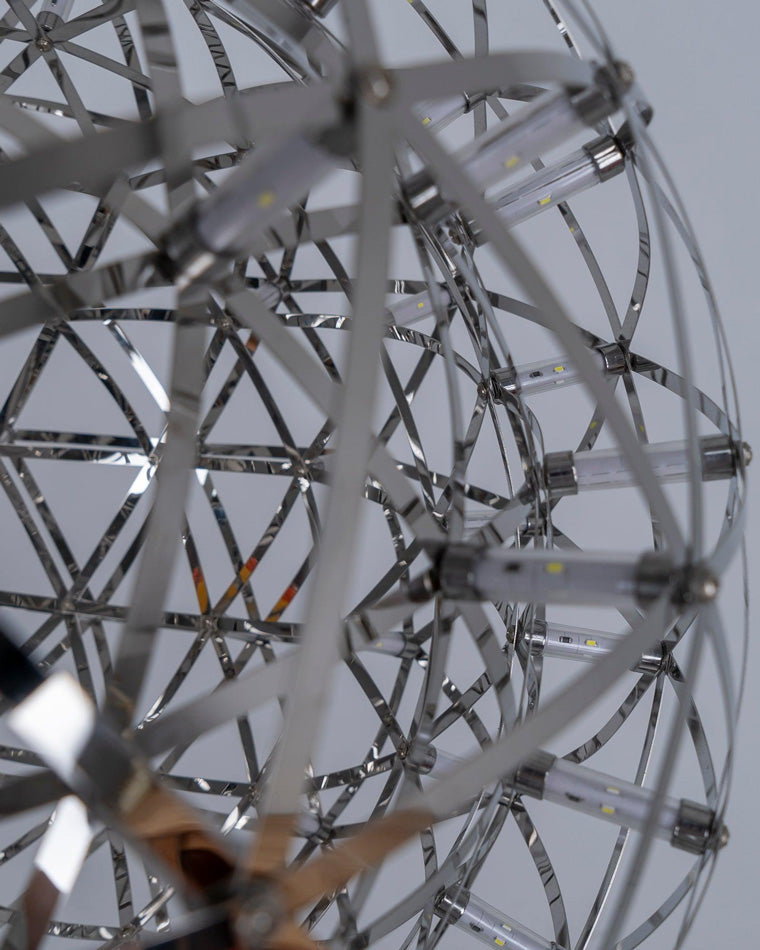 Luxury Chrome LED Sphere Chandelier - LM1073 - Lumora