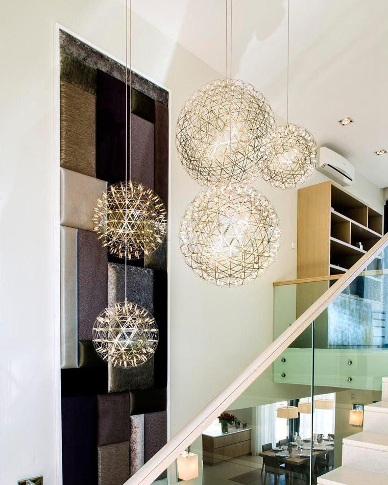 Luxury Chrome LED Sphere Chandelier - LM1073 - Lumora