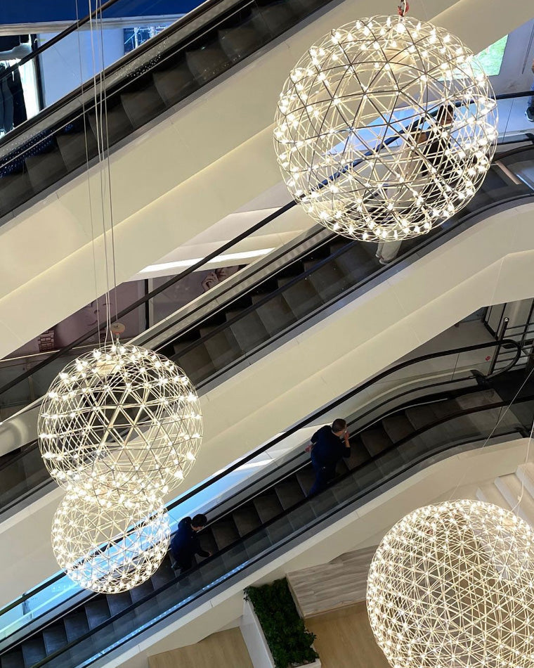 Luxury Chrome LED Sphere Chandelier - LM1073 - Lumora