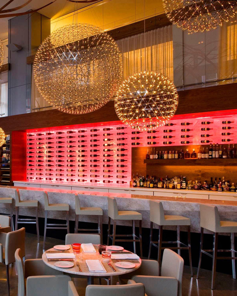 Luxury Chrome LED Sphere Chandelier - LM1073 - Lumora