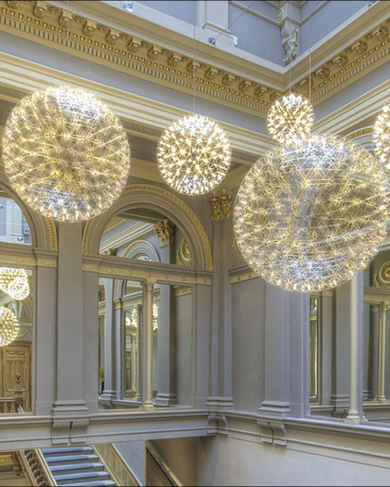 Luxury Chrome LED Sphere Chandelier - LM1073 - Lumora