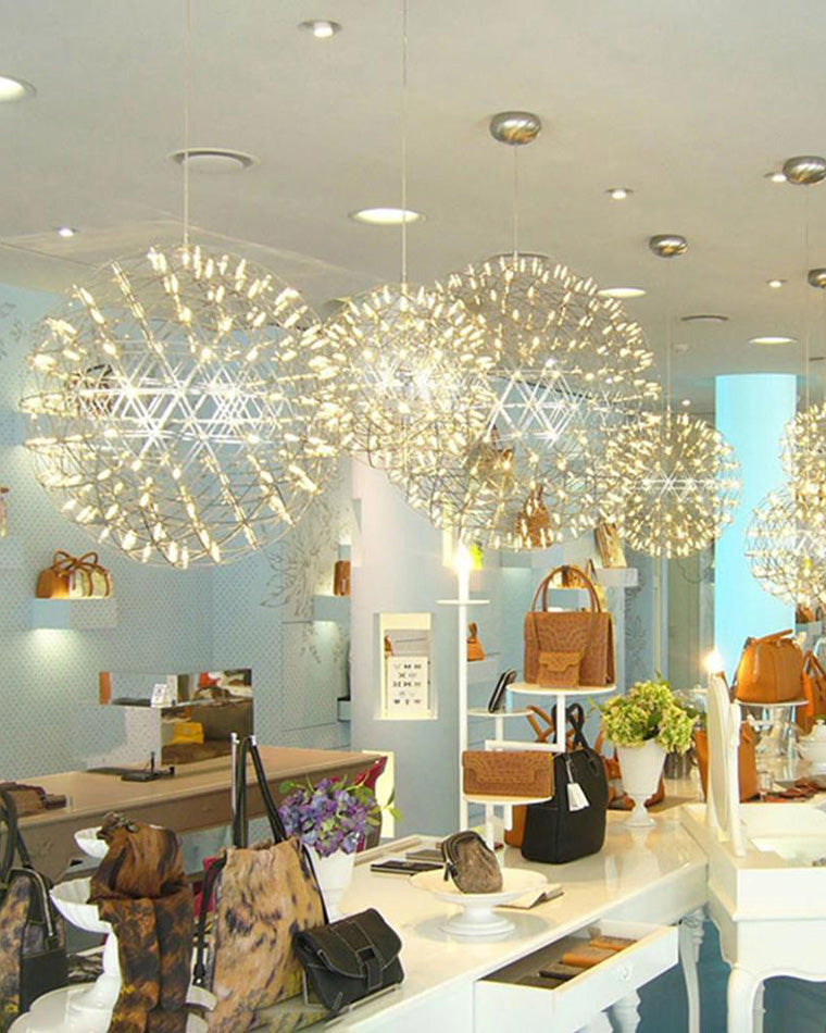 Luxury Chrome LED Sphere Chandelier - LM1073 - Lumora