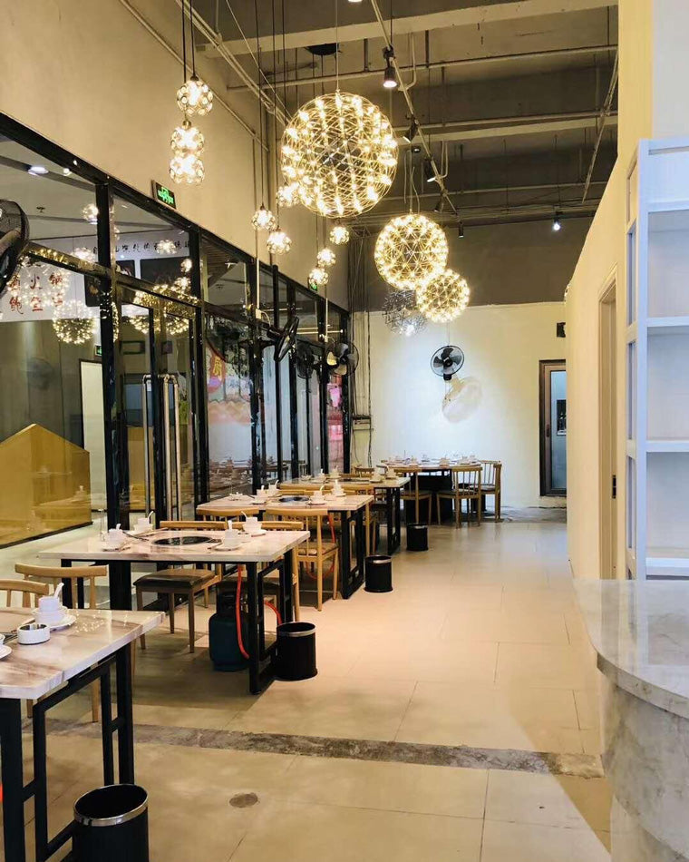 Luxury Chrome LED Sphere Chandelier - LM1073 - Lumora