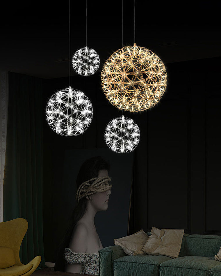 Luxury Chrome LED Sphere Chandelier - LM1073 - Lumora