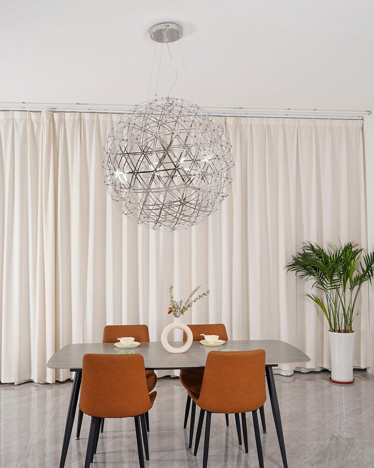 Luxury Chrome LED Sphere Chandelier - LM1073 - Lumora