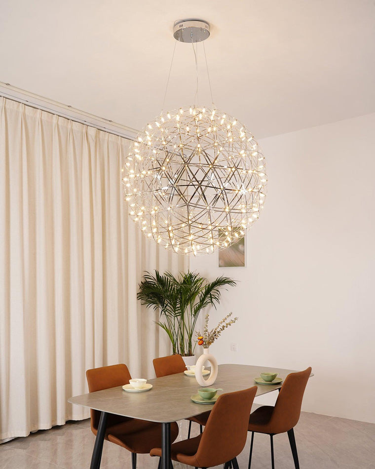 Luxury Chrome LED Sphere Chandelier - LM1073 - Lumora
