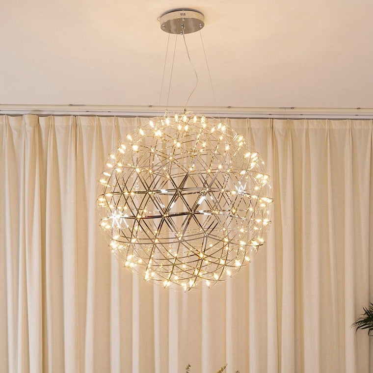 Luxury Chrome LED Sphere Chandelier - LM1073 - Lumora