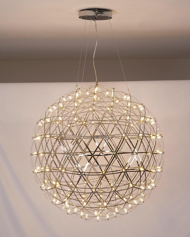 Luxury Chrome LED Sphere Chandelier - LM1073 - Lumora