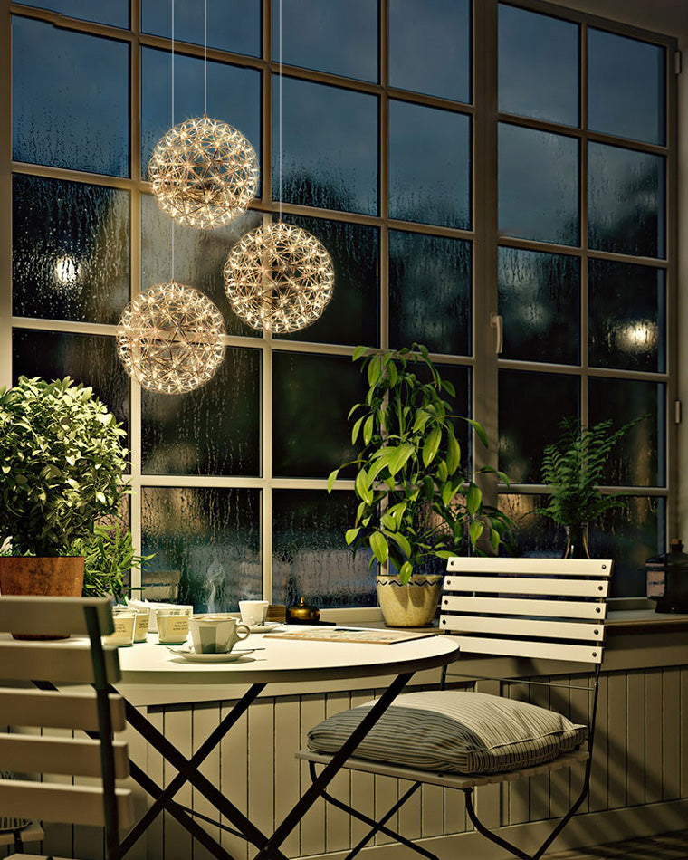 Luxury Chrome LED Sphere Chandelier - LM1073 - Lumora