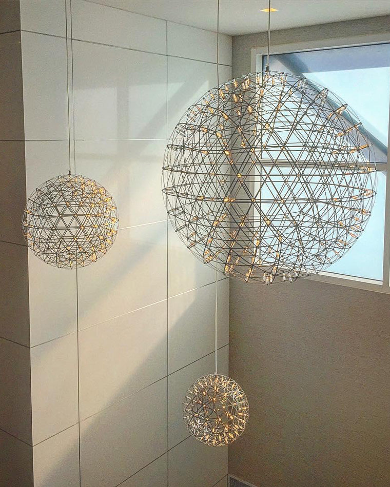 Luxury Chrome LED Sphere Chandelier - LM1073 - Lumora