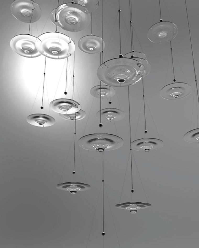Glass Disc Pendant Light - LM1117