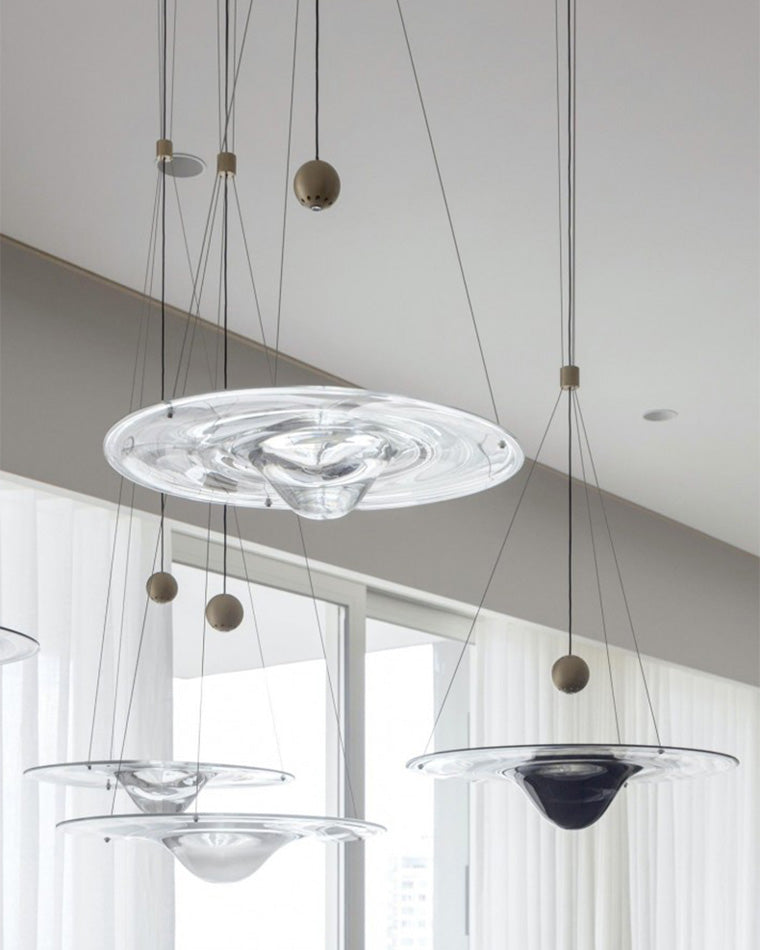 Glass Disc Pendant Light - LM1117