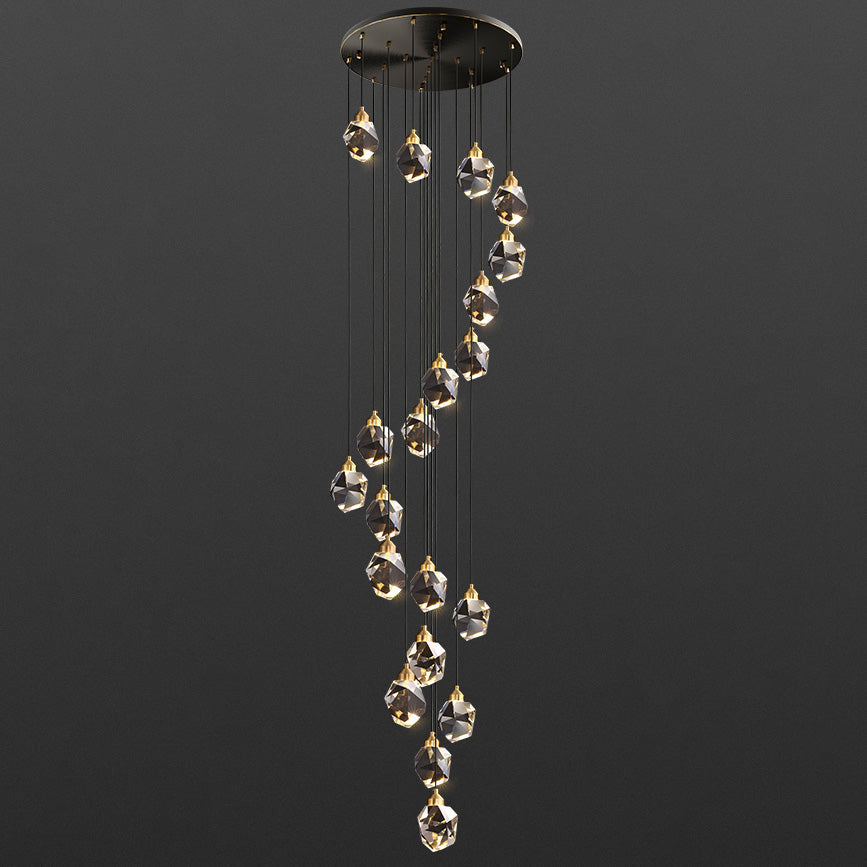 Cascading Crystal Pendant Chandelier-LM1040 - Lumora