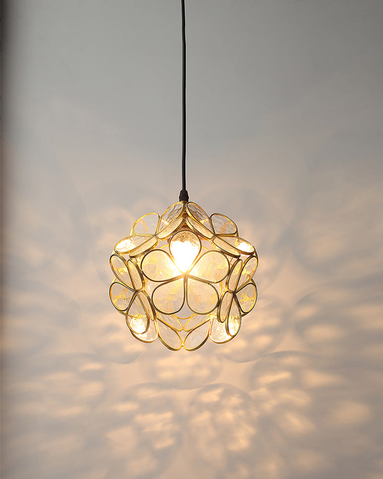 Art Deco Stained Glass Flower Pendant Light – LM1063
